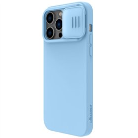 Case Nillkin CamShield Silky Silicone Apple iPhone 15 Pro Max light blue