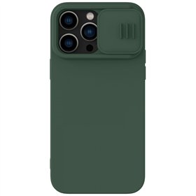 Case Nillkin CamShield Silky Silicone Apple iPhone 15 Pro Max dark green
