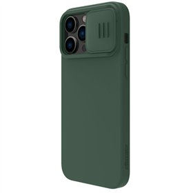 Case Nillkin CamShield Silky Silicone Apple iPhone 15 Pro Max dark green