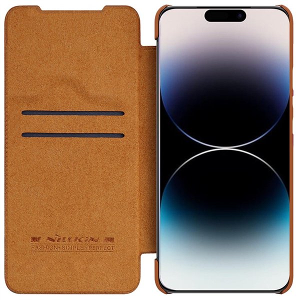 Case Nillkin Qin Pro Leather Apple iPhone 14 Pro brown
