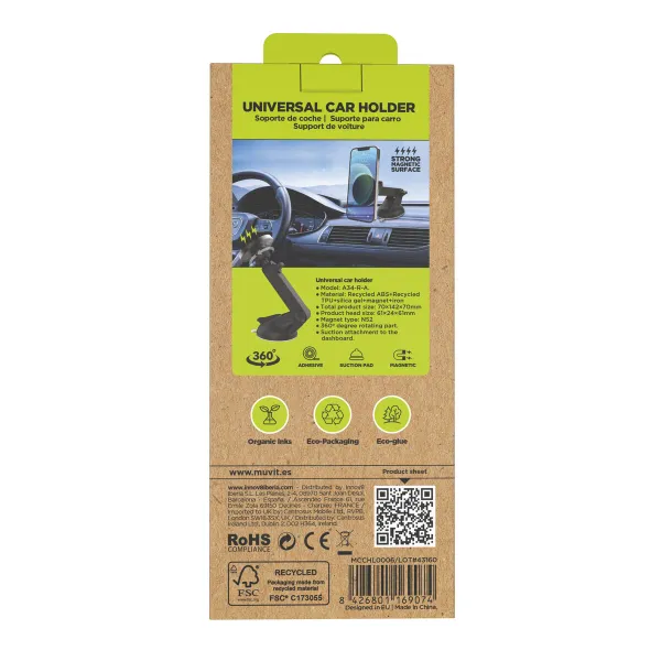 Car Mount Muvit Black