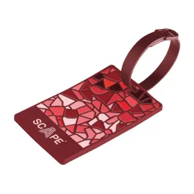 Suitcase Identification Tags Scape Travel Red