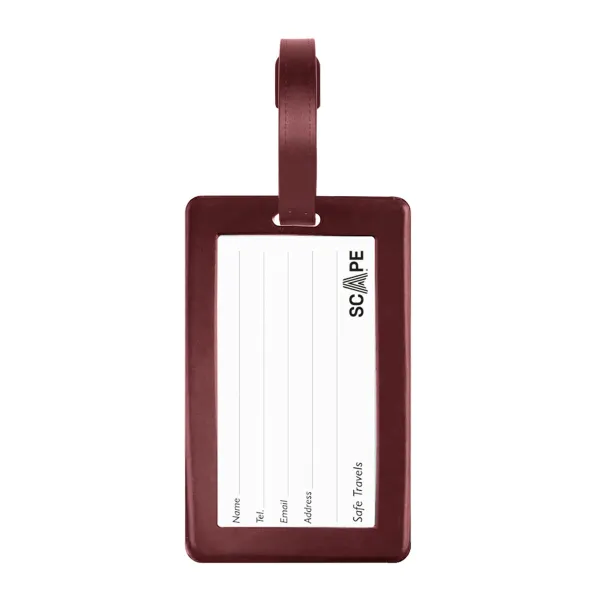 Suitcase Identification Tags Scape Travel Red
