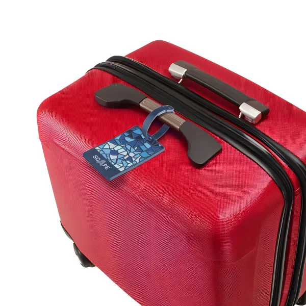 Suitcase Identification Tags Scape Travel Blue