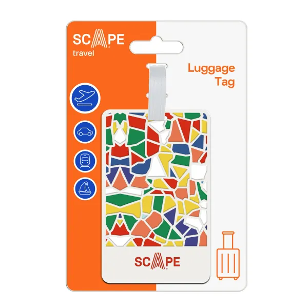 Suitcase Identification Tags Scape Travel Multicolour