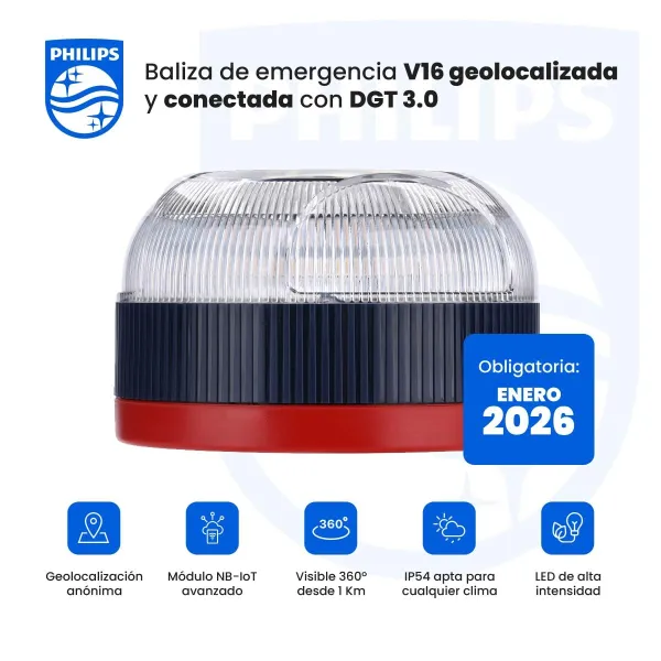 V16 Emergency Beacon connected DGT 3.0 Philips SFL1000M/10