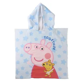 Poncho-Towel with Hood Peppa Pig Light Blue 55 x 77 cm