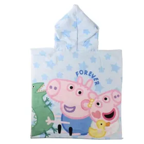 Poncho-Towel with Hood Peppa Pig Light Blue 55 x 77 cm