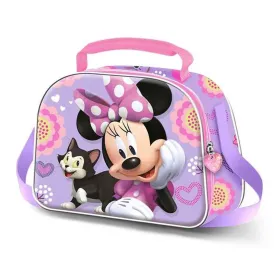 Užkandžių maišelis Minnie Mouse Alyvinė 20 x 26 x 10 cm