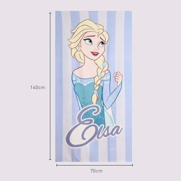 Beach Towel Frozen Light Blue 70 x 140 cm