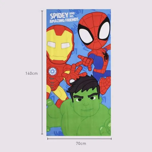 Beach Towel Spidey Blue 70 x 140 cm
