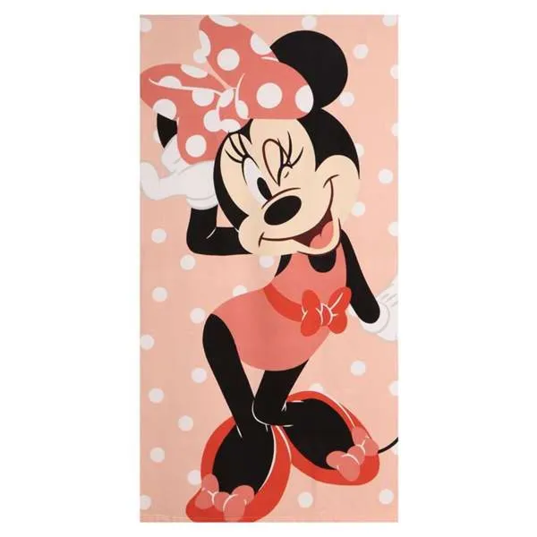 Beach Towel Minnie Mouse 70 x 140 cm Coral