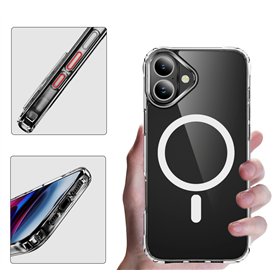 Perfectionists Clear Mag Case Apple iPhone 16 Plus clear