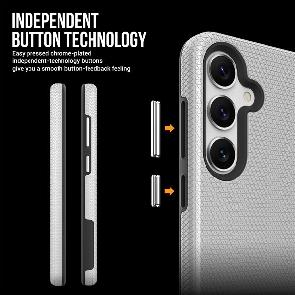 Perfectionists Triangle Case Samsung A556 A55 5G silver