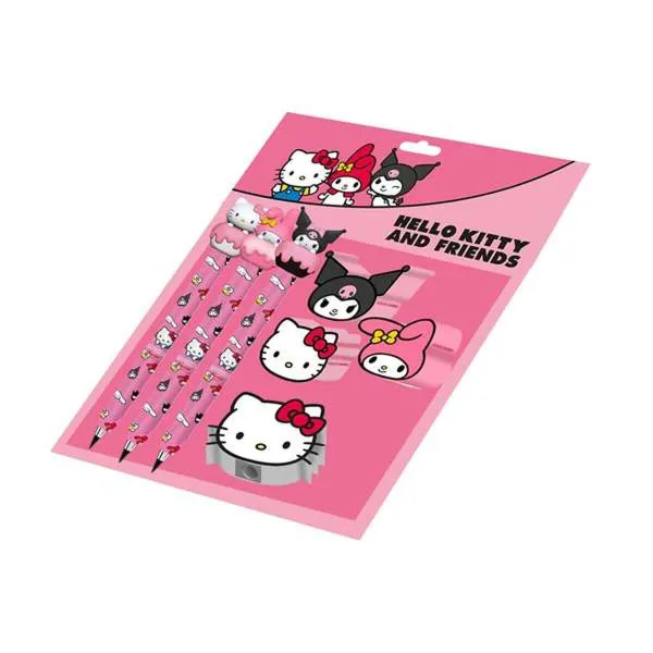 Kancelejas Komplekts Hello Kitty Rozā