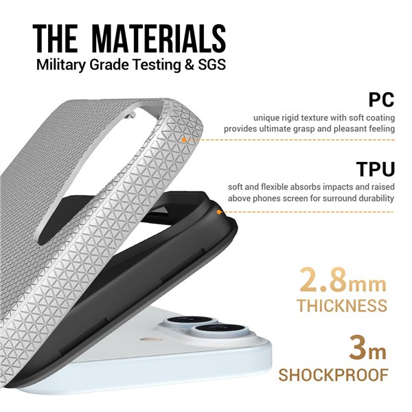 Perfectionists Triangle Mag Case iPhone 11 silver