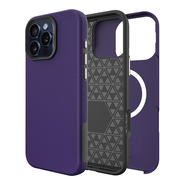 Perfectionists Triangle Mag Case iPhone 15 Pro Max purple