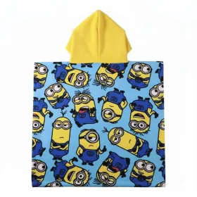 Apsiaustas - rankšluostis su gobtuvu Minions 55 x 77 cm