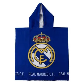 Apsiaustas - rankšluostis su gobtuvu Real Madrid C.F. Mėlyna 55 x 77 cm