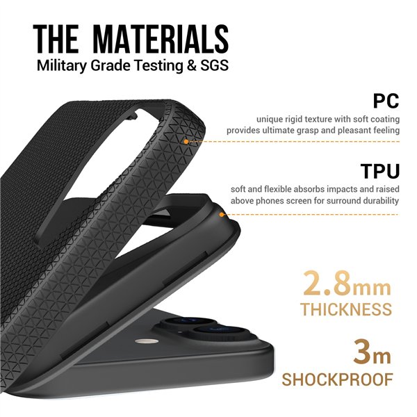 Perfectionists Triangle Mag Case iPhone 16 black