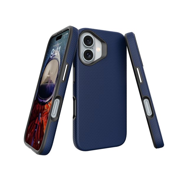 Perfectionists Triangle Mag Case iPhone 16 Plus navy blue