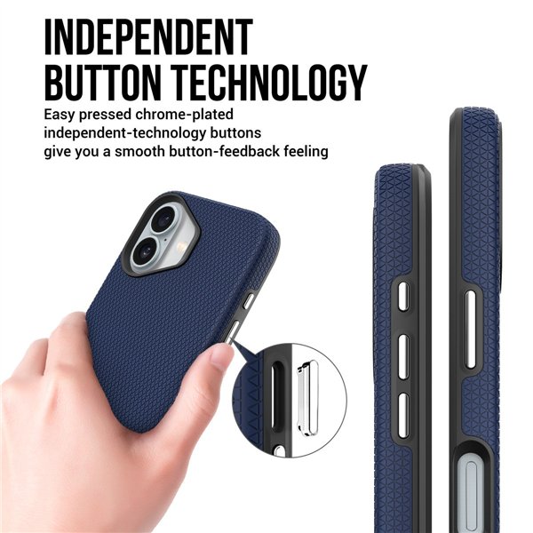 Perfectionists Triangle Mag Case iPhone 16 Plus navy blue