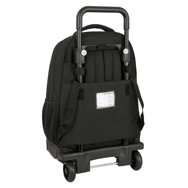 School Rucksack with Wheels F.C. Barcelona Black 33 x 45 x 22 cm