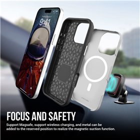 Perfectionists Triangle Mag Case iPhone 16 Pro silver