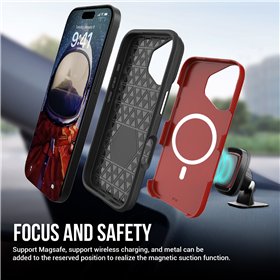 Perfectionists Triangle Mag Case iPhone 16 red