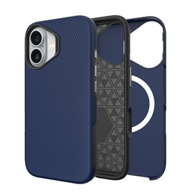 Perfectionists Triangle Mag Case iPhone 16 navy blue
