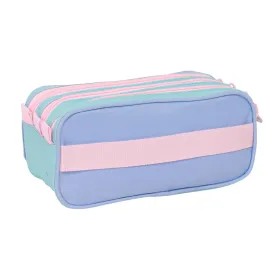 Triple Carry-all Munich Mellow Blue Pink Sky blue 21,5 x 10 x 8 cm