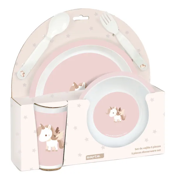 Vauvan ruokailusetti Safta Unicornio PVC