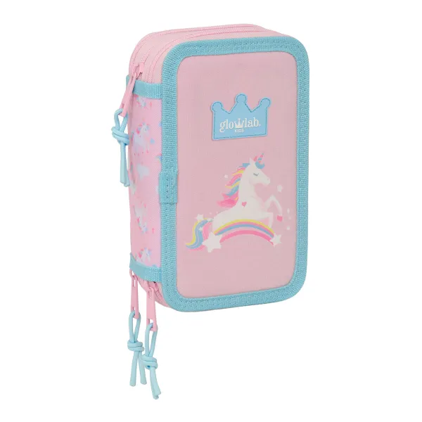 Holdall Glow Lab Pink 12,5 x 19,5 x 5,5 cm 37 Pieces