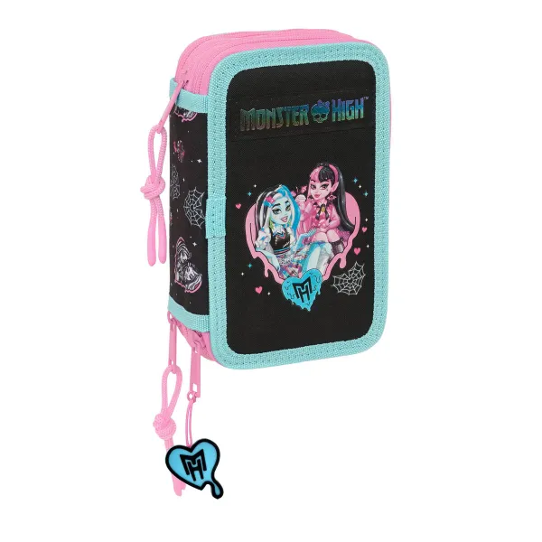 Holdall Monster High Black 12,5 x 19,5 x 5,5 cm 37 Pieces
