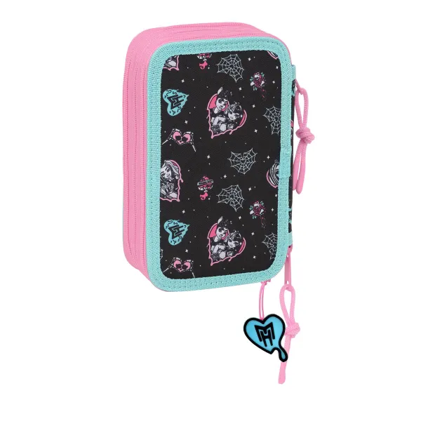 Holdall Monster High Black 12,5 x 19,5 x 5,5 cm 37 Pieces