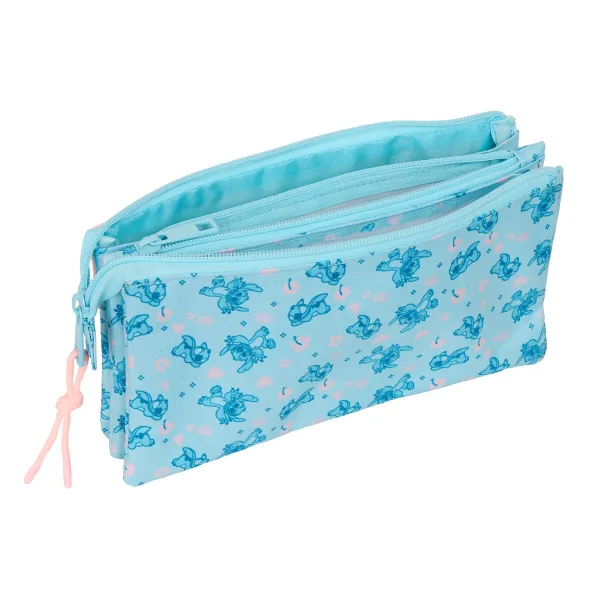Holdall Lilo & Stitch Ohana Light Blue Light Pink 22 x 12 x 3 cm