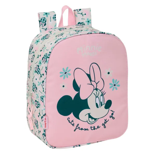 Mokyklinis krepšys Minnie Mouse Minty Rožinė 22 x 27 x 10 cm