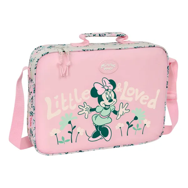 Mokyklinis krepšys Minnie Mouse Minty Rožinė 38 x 28 x 6 cm