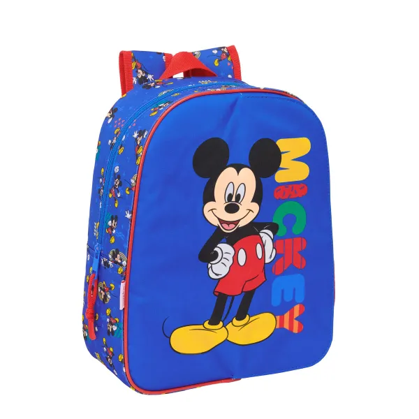 Mokyklinis krepšys Mickey Mouse Clubhouse Today Mėlyna 26 x 34 x 11 cm