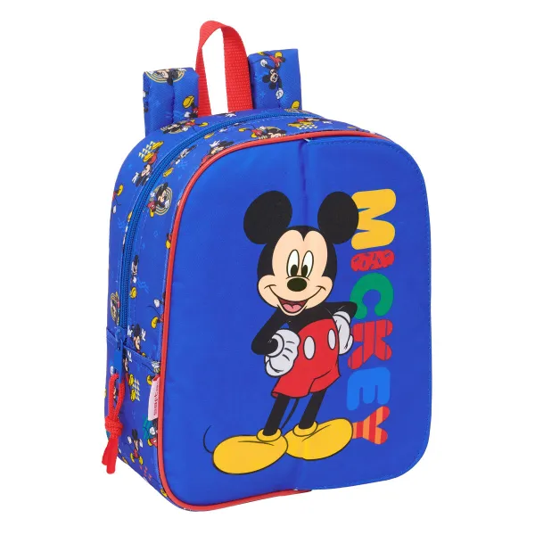 Mokyklinis krepšys Mickey Mouse Clubhouse Today Mėlyna 22 x 27 x 10 cm