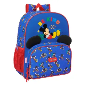 Mokyklinis krepšys Mickey Mouse Clubhouse Today Mėlyna 32 x 38 x 12 cm