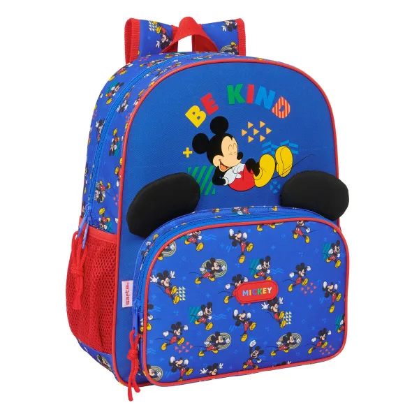Mokyklinis krepšys Mickey Mouse Clubhouse Today Mėlyna 32 x 38 x 12 cm
