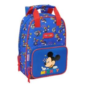 Mokyklinis krepšys Mickey Mouse Clubhouse Today Mėlyna 20 x 28 x 8 cm
