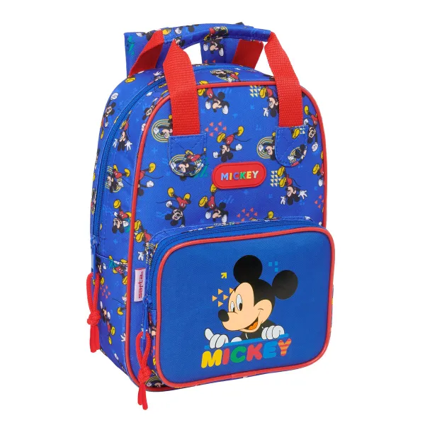 Mokyklinis krepšys Mickey Mouse Clubhouse Today Mėlyna 20 x 28 x 8 cm