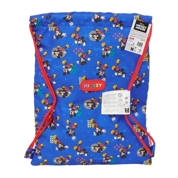 Kuprinė su virvutėmis Mickey Mouse Clubhouse Today Mėlyna 26 x 34 x 1 cm