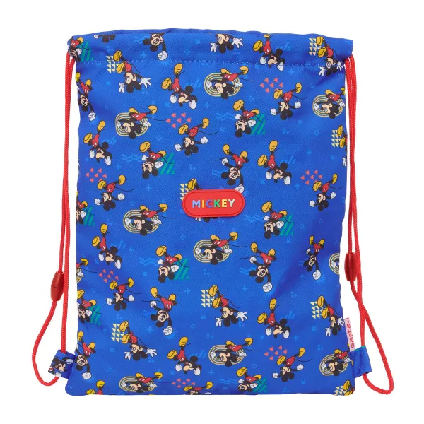 Kuprinė su virvutėmis Mickey Mouse Clubhouse Today Mėlyna 26 x 34 x 1 cm