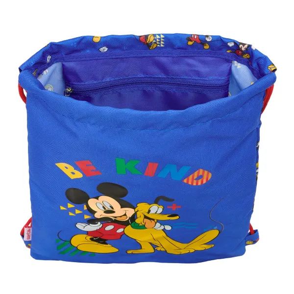 Kuprinė su virvutėmis Mickey Mouse Clubhouse Today Mėlyna 26 x 34 x 1 cm