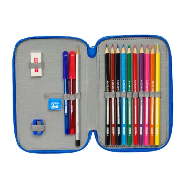 Holdall Toy Story Good vibes Blue 12.5 x 19.5 x 4 cm 29 Pieces