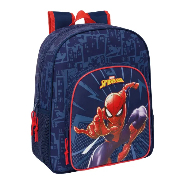 Mokyklinis krepšys Spider-Man Mėlyna 32 x 38 x 12 cm