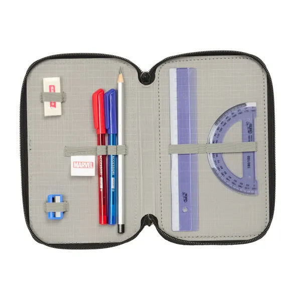 Holdall The Avengers Blue Black 12,5 x 19,5 x 5,5 cm 37 Pieces